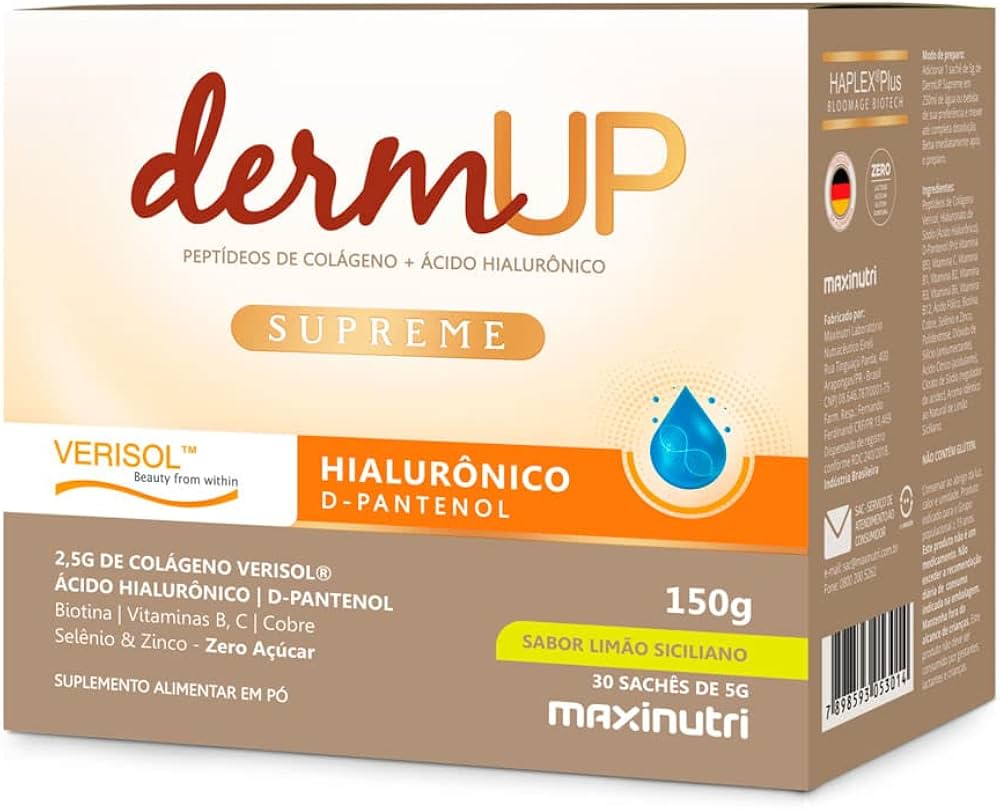Dermup Supreme Verisol (Ácido Hialurônico) 30x5g Limão Siciliano | Maxinutri