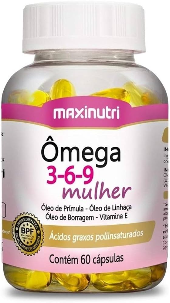 Ómega 3/6/9 Mulher - 60 Cápsulas | Maxinutri