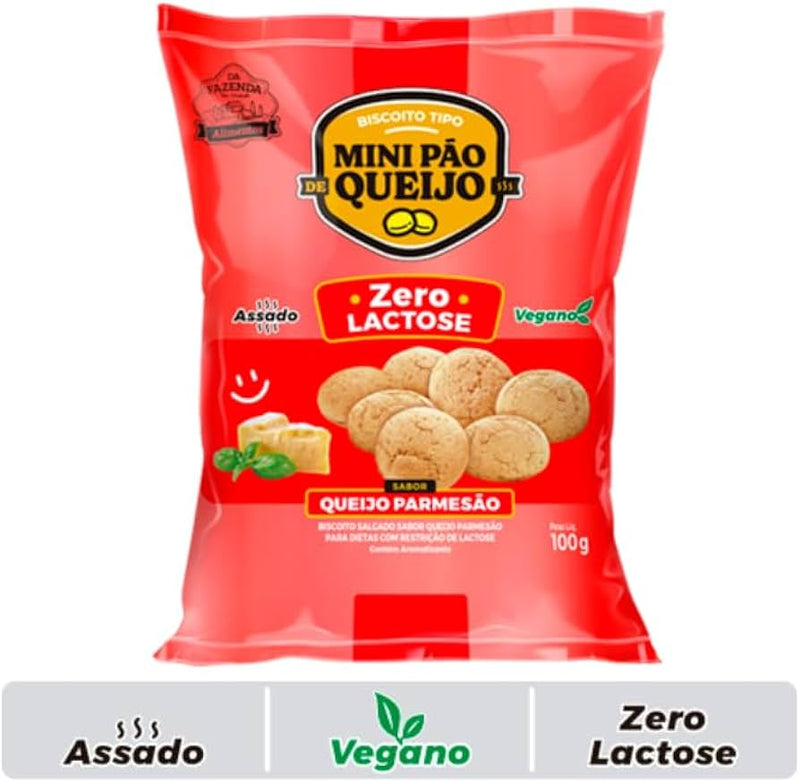 BISCOITO SALGADINHOS VEGANO ZERO LACTOSE 100G QUEIJO NACHO