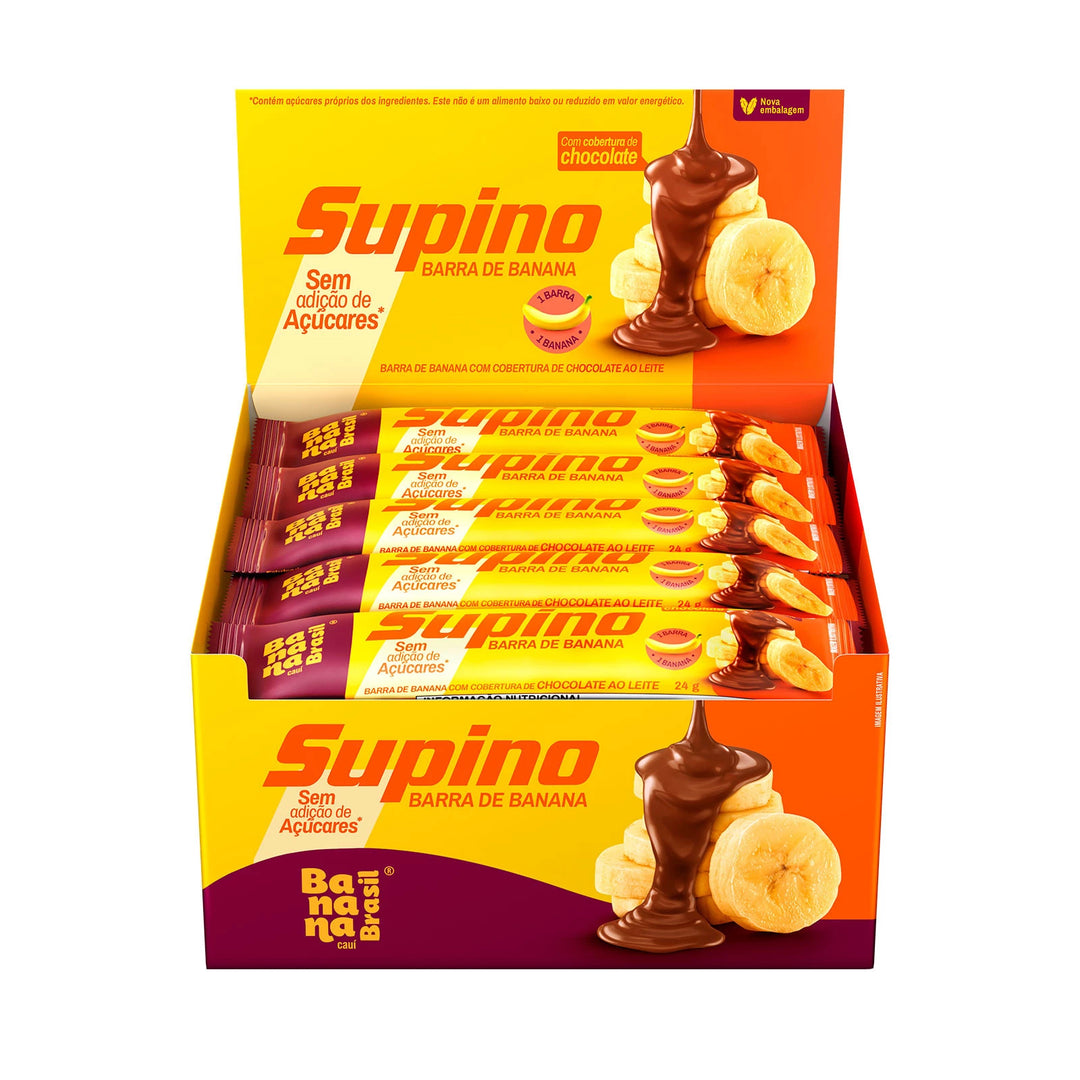 SUPINO ZERO ACUC.20X24G BAN.C/COB.CHOC.AO LEITE