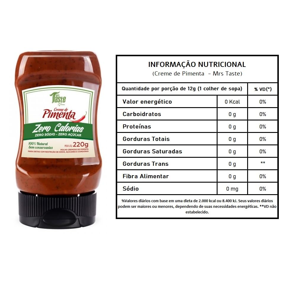 Creme De Pimenta Green (220g), Mrs Taste