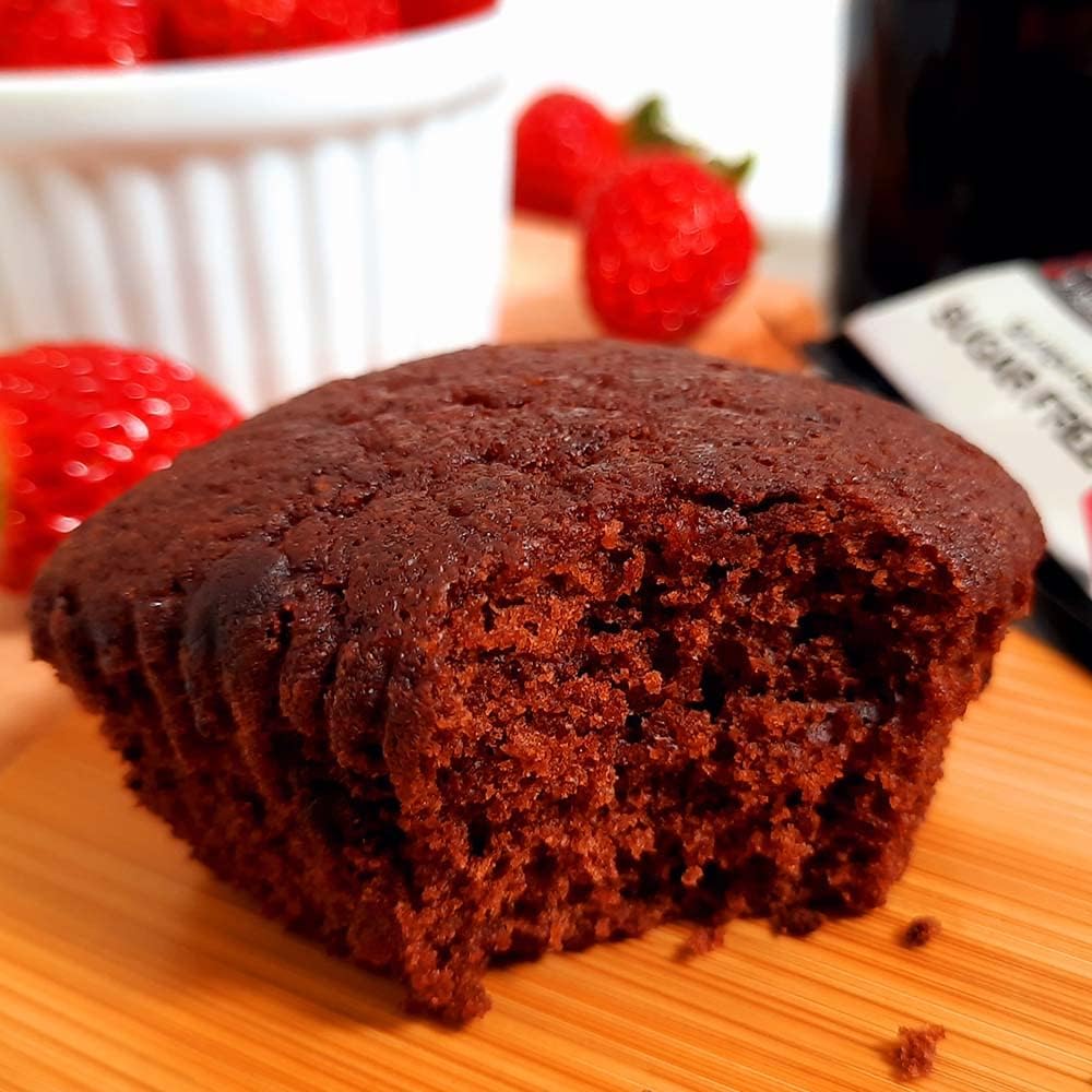 Muffin Double Chocolate Sem Açúcar Sem Glúten Sem Lactose Belive 40g Display com 10 unidades