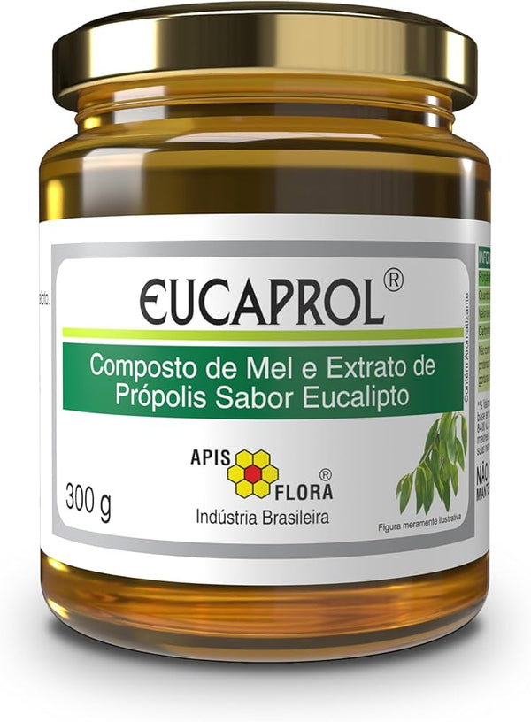 EUCAPROL - Mel com Própolis e Eucalipto 300g, Linha Mel Composto Apis Flora