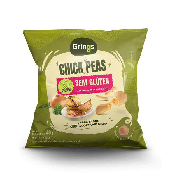 SNACK CHICK PEAS VEGANO S/GLUTEN 40G CEBOLA CARAMELIZADA