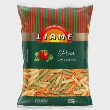 Macarrão Tipo Pena Vegetais Sem Lactose 500 G - Liane Alimentos