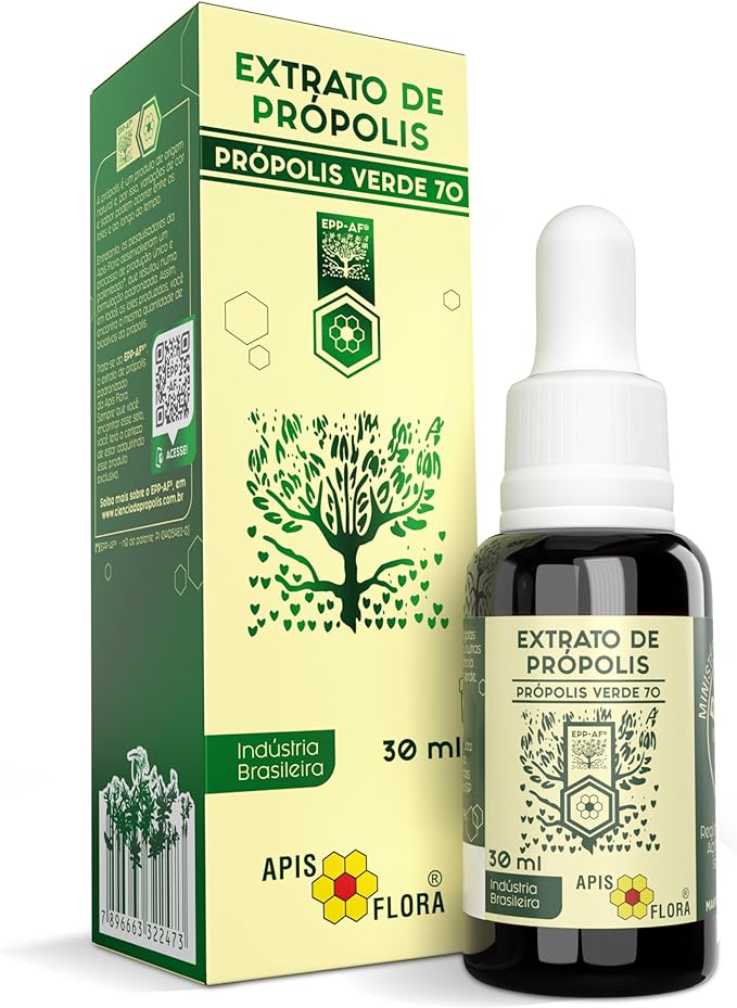 Extrato de Própolis Verde 70 - 30 ml, Linha Própolis Apis Flora