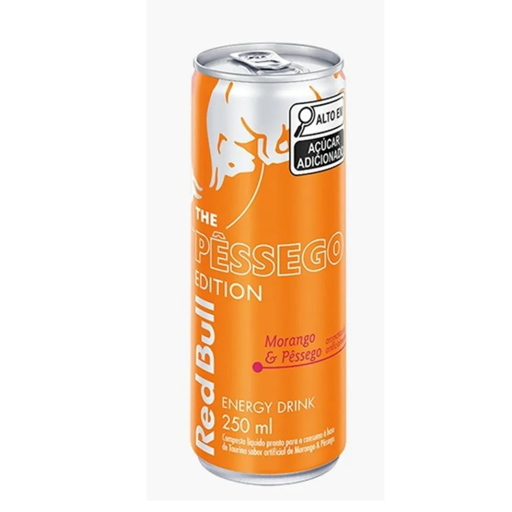 RED BULL 4X250ML MORANGO E PESSEGO