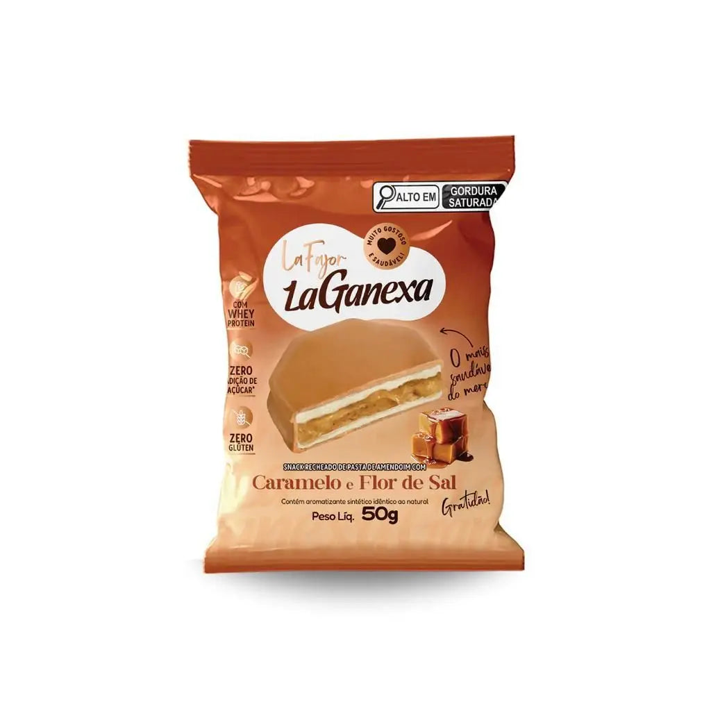 La Fajor Zero Açúcar/Glúten 12x50g Caramelo | La Ganexa
