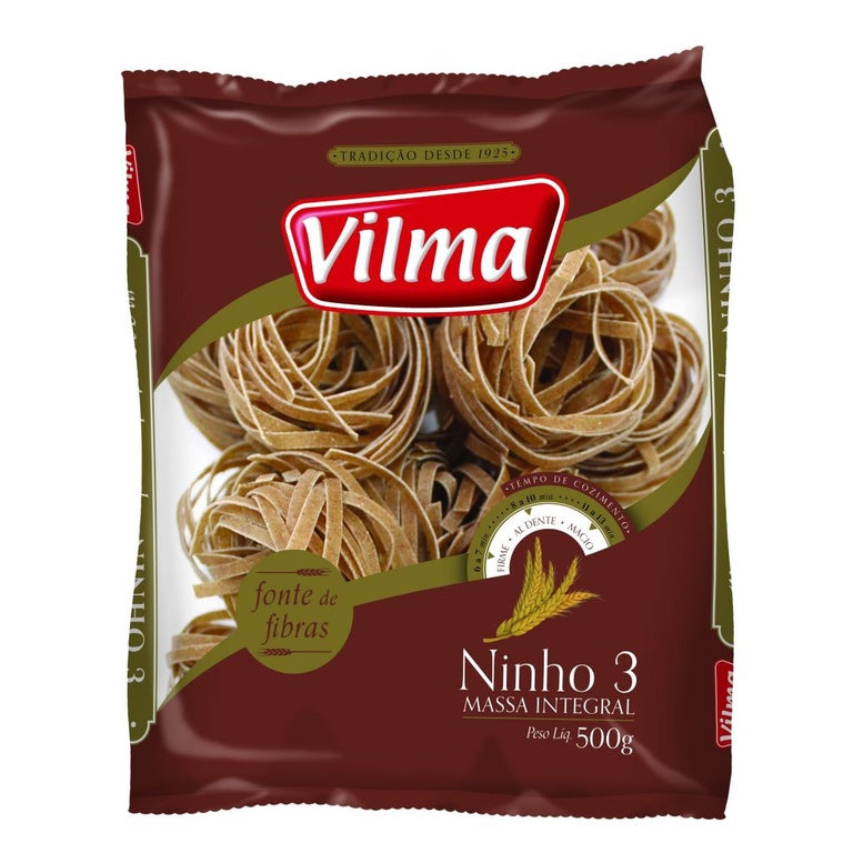Macarrao Integral 500g Ninho Vilma