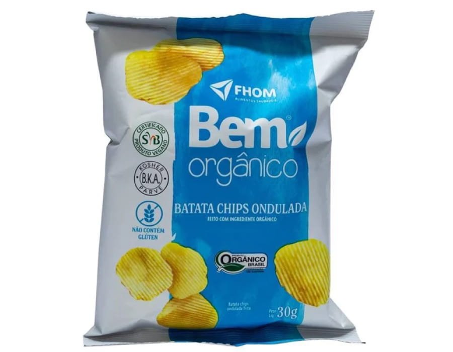 BATATA CHIPS ORG.VEGANA ONDULADA 30G