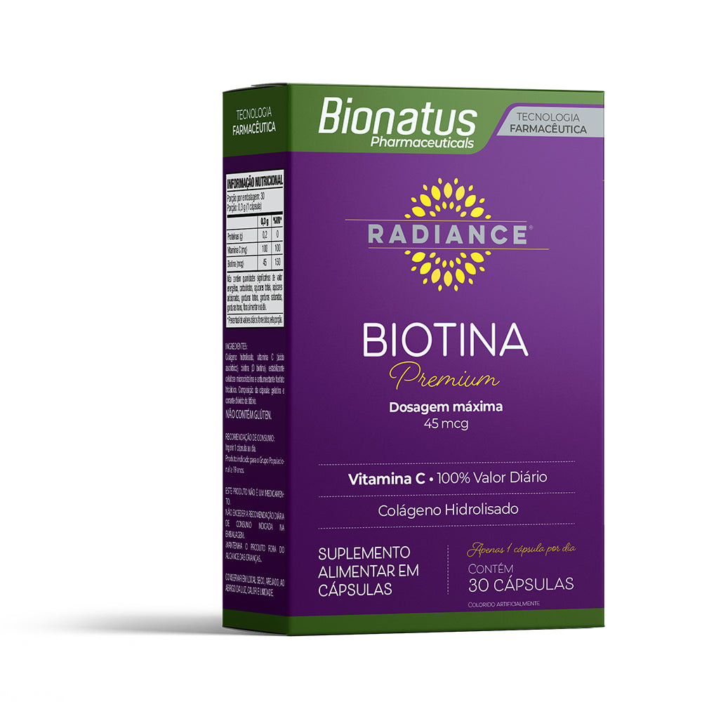 Radiance biotina premium 30 cápsulas | Bionatus