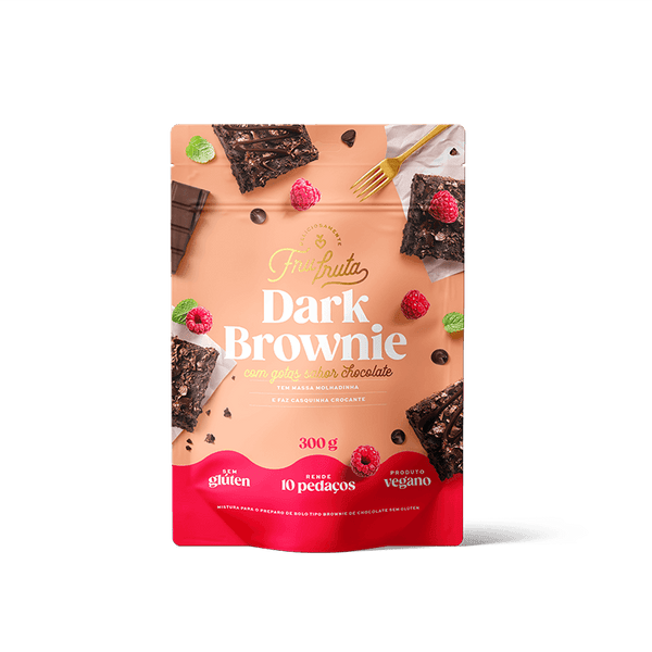FRUFRUTA MIX VEGANO S/GLUTEN 300G DARK BROWNIE