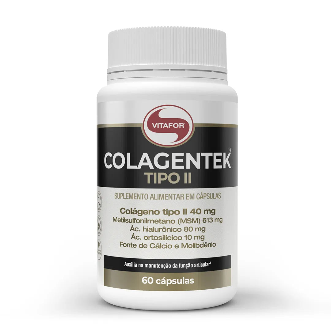 Colagentek Tipo II 790mg 60 cápsulas | Vitafor