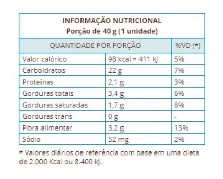 Bolinho Baunilha Zero Açúcar 12 unidades 40g Suavipan