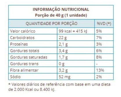Bolinho Baunilha C/Chocolate Zero Açúcar 12 unidades 40g Suavipan