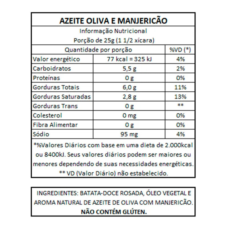 Roots To Go Azeite E Manjericão 45g