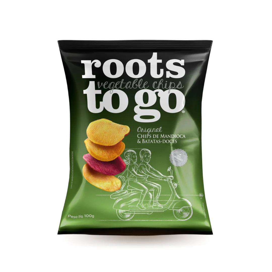 Chips De Mandioca E Batata-Doce 100g Roots To Go