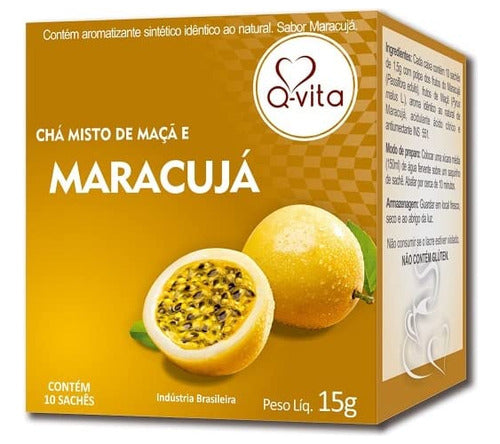 Cha Maracuja 15G 10 Saches Q-Vita