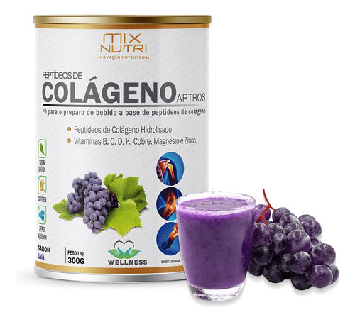 Colágeno Artros Sabor Uva 300g Mix nutri