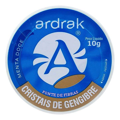 Cristais De Gengibre Menta Doce 10g