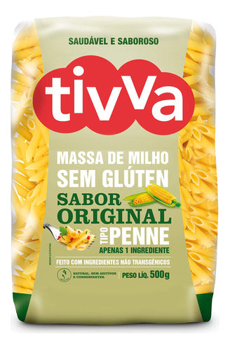 Penne Original Tivva Sem Gúten 500 G, Amarelo