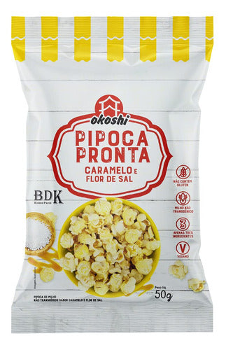 Pipoca Pronta De Caramelo E Flor-de-sal, Okoshi