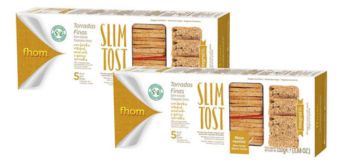 Torrada Slim Tost Integral com Gríos 110g