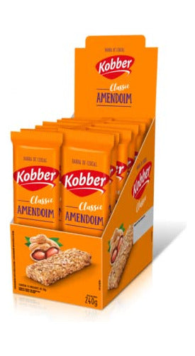Barra Cereal Amendoim 12 unidades 20g Kobber
