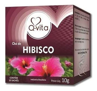 Cha Hibisco 10g 10 Saches Q-vita
