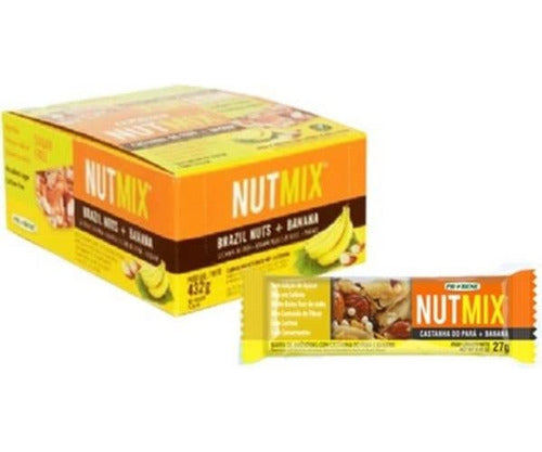 Barra Nutmix Cast.do Para/banana 16 unidades 27g Probene