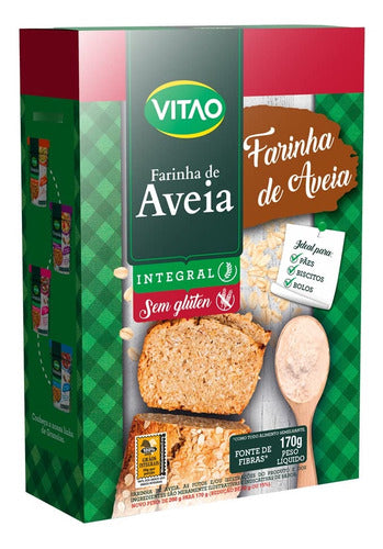 Farinha De Aveia Sem Glúten, Branco, Vitao, 170 G