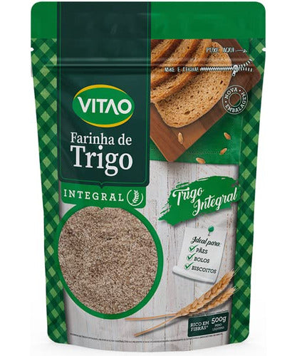 Farinha De Trigo Integral, Branco, Vitao, 500 G