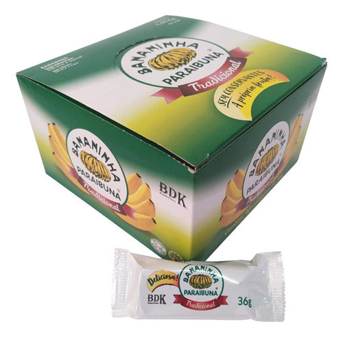Bananinha Paraibuna, Tradicional, 36 Gramas, Caixa Com 40