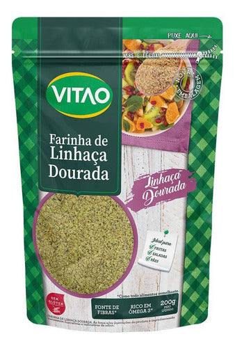 Farinha de Linhaça, Dourado, Vitao, 200 g