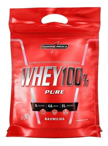 Whey 100% Pure 900g Saco Integralmedica - Baunilha