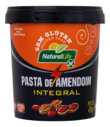Pasta de Amendoim Integral Sem Glúten 450g Natural Life