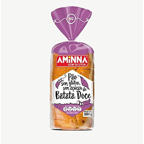 Pao Sem Gluten 380g Batata Doce - Aminna