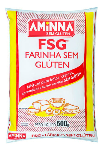 Farinha Fsg® Sem Glúten Sem Lactose Aminna 500g