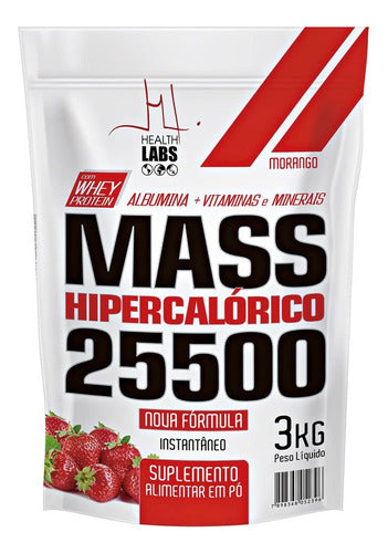 Mass 25500 Health Labs Morango 3Kg