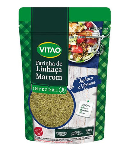 Farinha De Linhaça, Marrom, Vitao, 200 G
