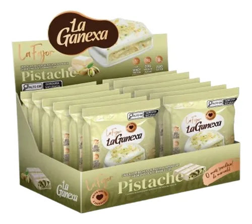 La Fajor Zero Açúcar/Glúten 12x50g Pistache | La Ganexa