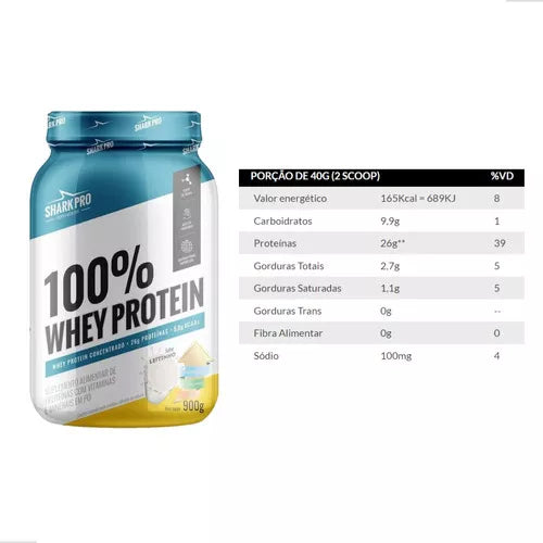 Whey 100% Pure Leitinho 900g SharkPro