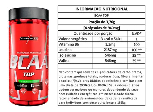 Bcaa Top 120 Caps IntegralMedica