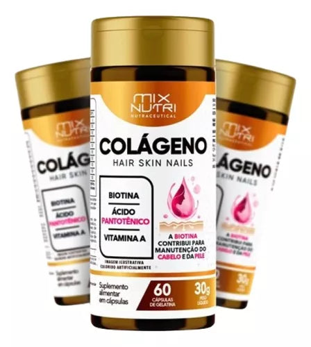 Colágeno Hair, Skin & Nails 60 cápsulas | Mix Nutri