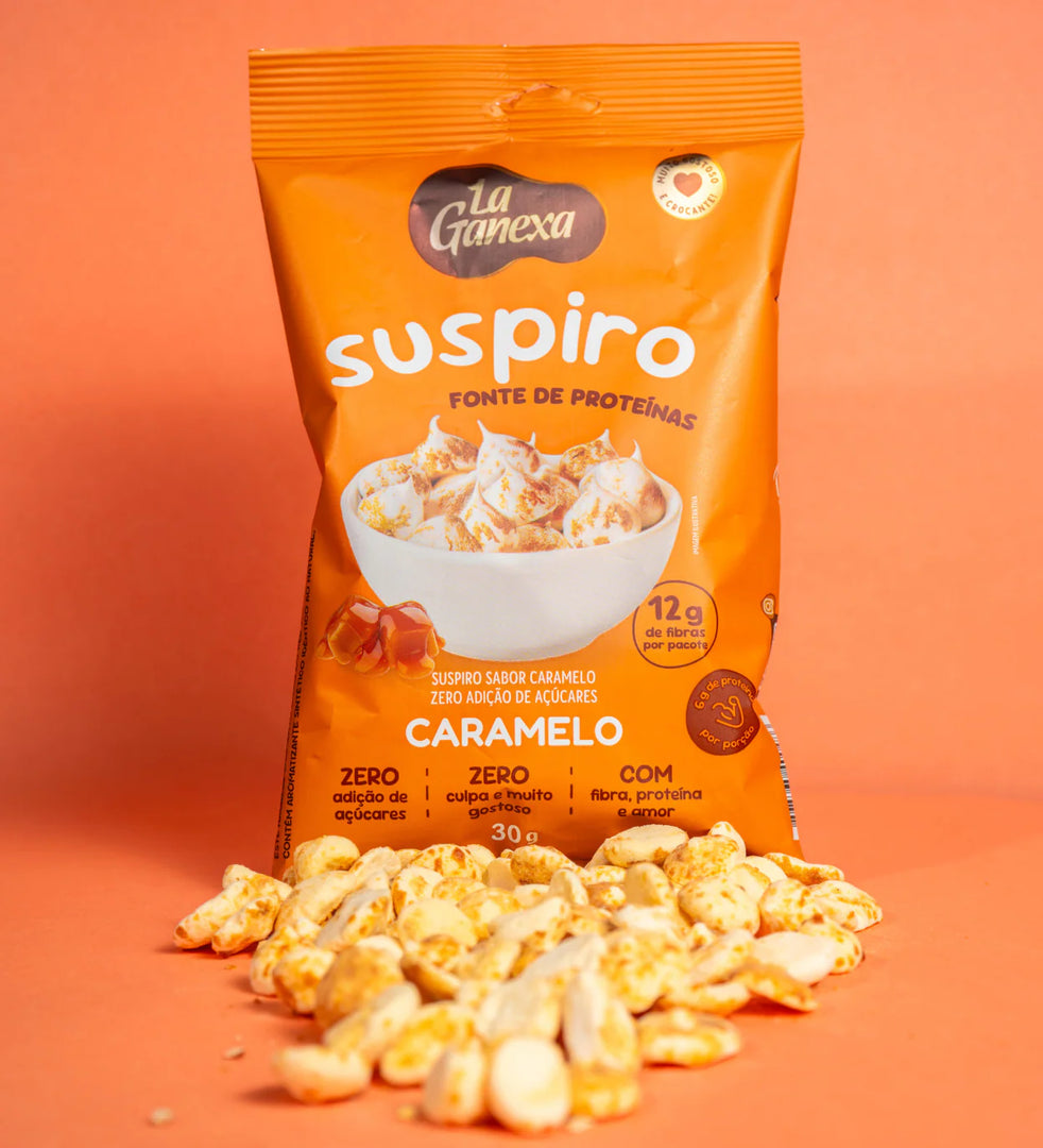 Suspiro Zero Açúcar/Glúten 30g Caramelo | La Ganexa