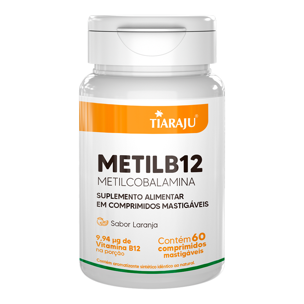 MetilB12 60 Comprimidos Mastigáveis Tiaraju