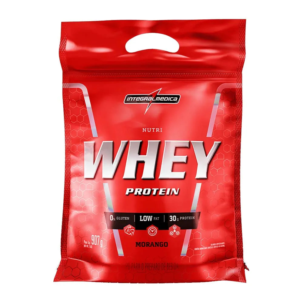 Nutri Whey Protein Morango - Pouch 907g
