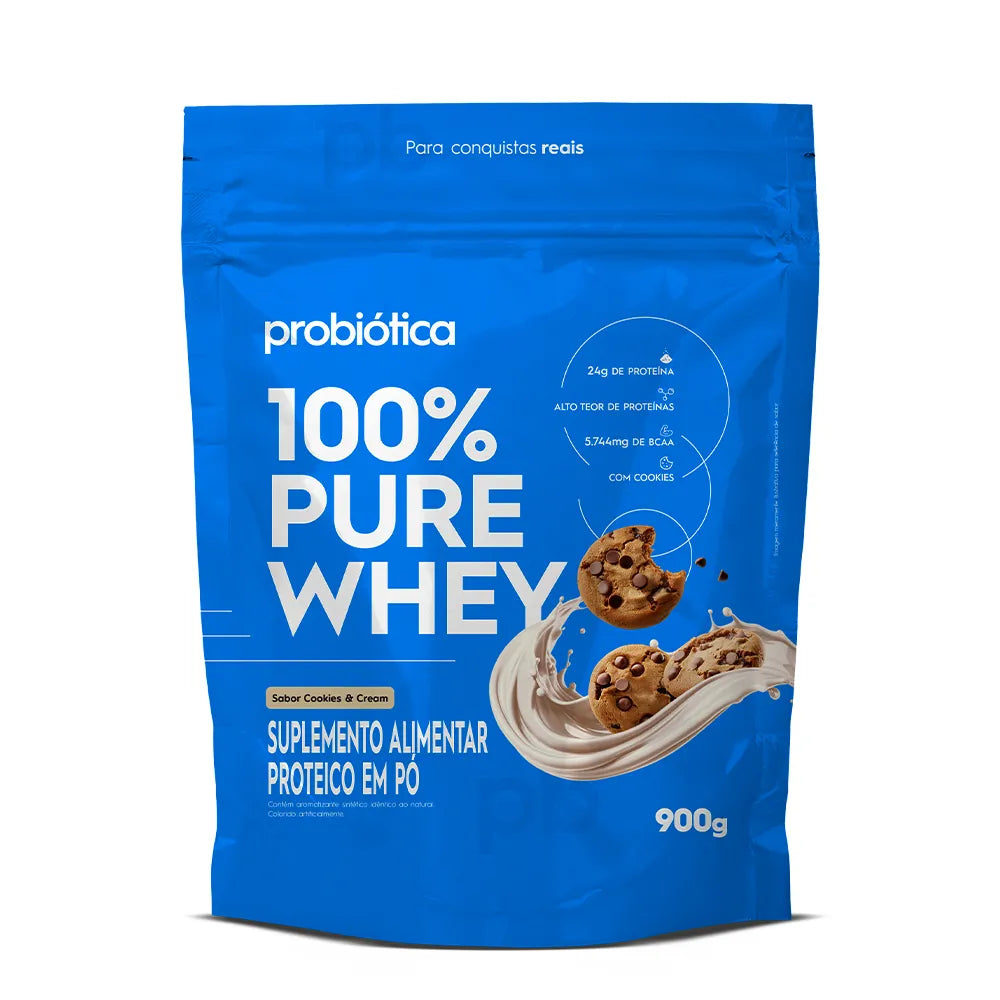 Whey 100% Pure sabor Cookies & Cream 900g | Probiótica