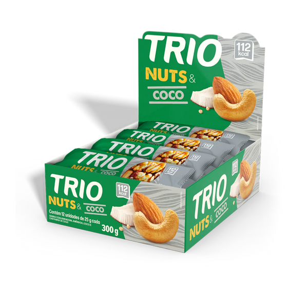 TRIO NUTS S/GLUTEN 12X25G COCO