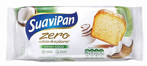 Bolo Coco Zero Açúcar 250g Suavipan
